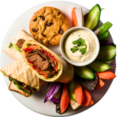 Beef Satay Wrap Lunch Box 