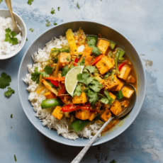One Pot Thai Coconut Tofu Veg Curry 