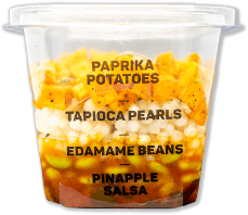 Tropic Tapioca Salad with Pineapple Salsa 