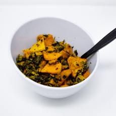 Sweet Potato and Spinach 